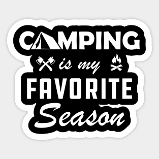 Camping is My Favorite Season Sticker